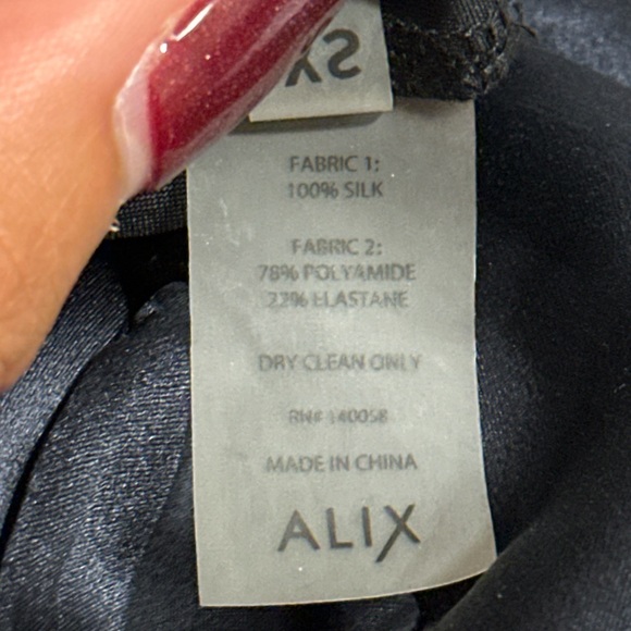 ALIX NYC Clara 100% Silk Bodysuit - Picture 9 of 10